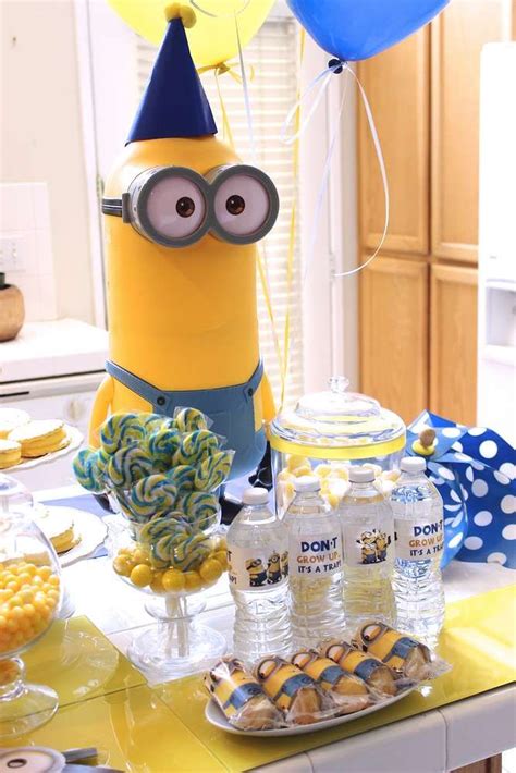 Minions Birthday Party Ideas | Photo 5 of 37 | Minion birthday party ...