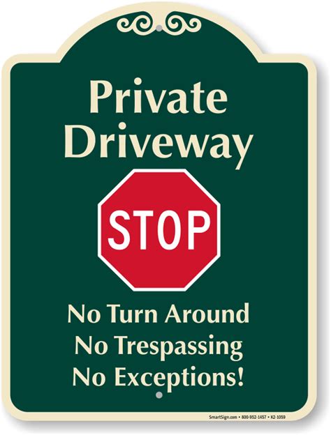 Private Driveway Signs – Free Shipping from MyParkingSign