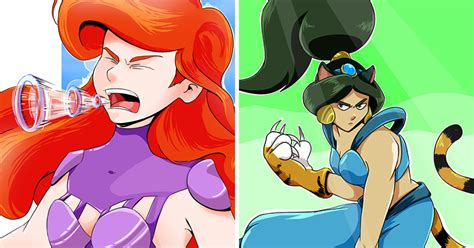 I Made 12 Disney Princesses With A Superpower, Inspired By My Hero Academia | Bored Panda