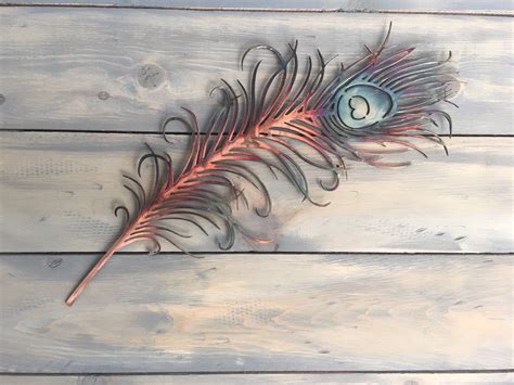 Peacock Feather Wall Decor Metal