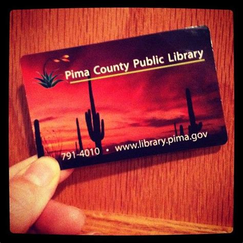 #dailybookpic - my Pima County Public Library Card - (via jessquirkybookworm on Instagram ...