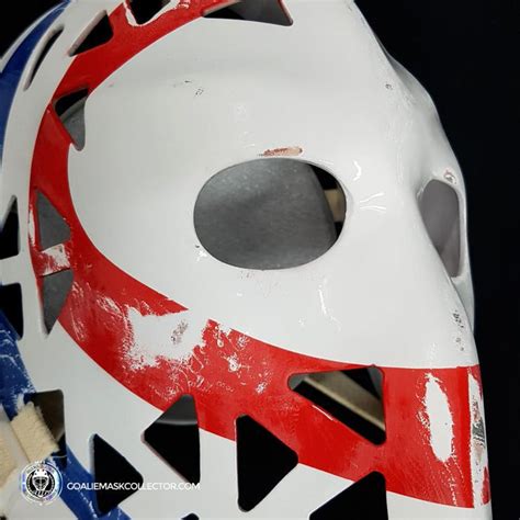 Ken Dryden Unsigned Goalie Mask Bullseye Vintage Premium Fibrosport ...