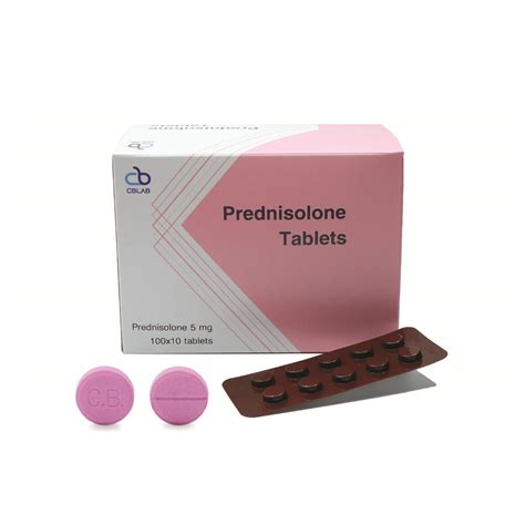 Prednisolone 5 mg. 100X10 tabs. - S. Charoen Bhaesaj Trading