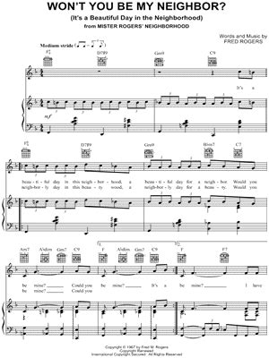 Mister Rogers' Neighborhood Sheet Music Downloads at Musicnotes.com