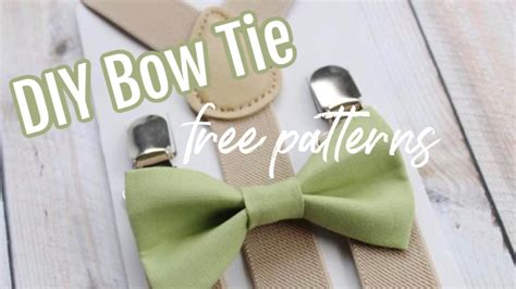 CLIP ON BOW TIE | DIY BOW TIE TUTORIAL | HOW TO MAKE A CLIP ON BOW TIE | DIY CLIP ON BOW TIE ...