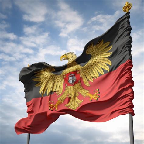 Premium Photo | Flag of north german confederation hig