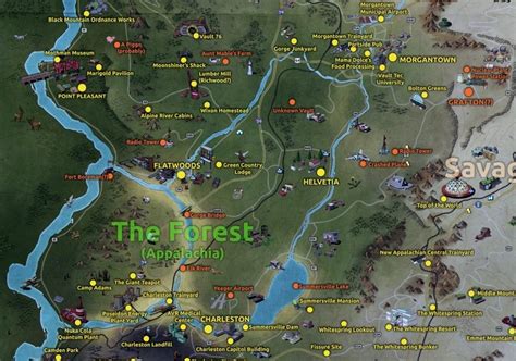 Fallout 76 Forest Region Map