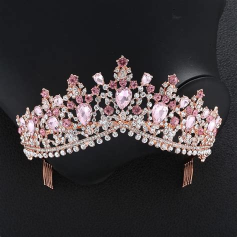 Luxury 8 Color Tiara Crown with Zircon Crystals for Women - Innovato Design