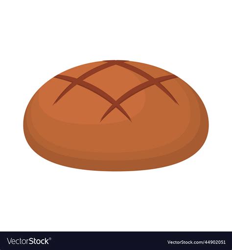 Wholemeal bread loaf Royalty Free Vector Image