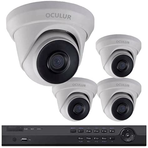 Small Business Security Camera System - 4 x Turret Dome 2MP IP Security Cameras