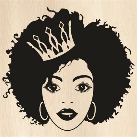 Black Queen Crown Svg