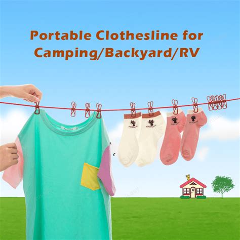 Portable Clothesline for Camping/Backyard/RV - Home Devices - nisasy