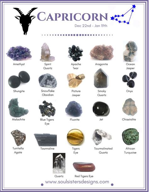 Capricorn | Crystals, Healing crystal jewelry, Crystals and gemstones