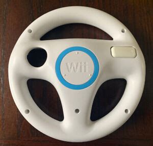 OEM Official Nintendo Wii Racing Steering Wheel White RVL-024 Mario ...