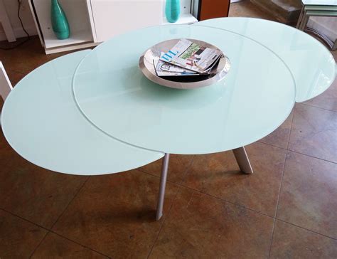 The Butterfly Expandable Round Glass Dining Table - Expand Furniture - Folding Tables, Smarter ...