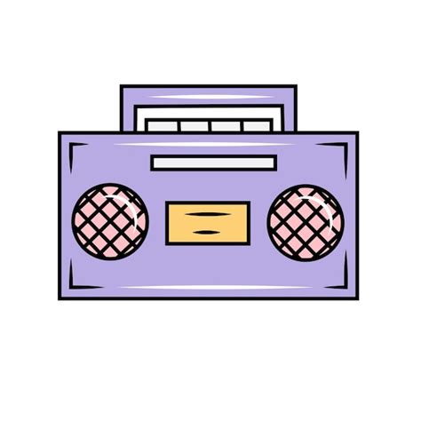 Premium Vector | Retro tape recorder art