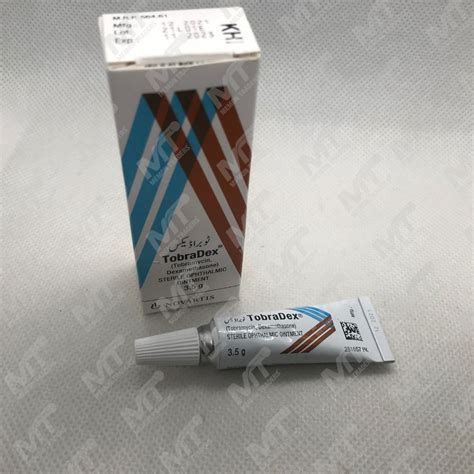 TobraDex Ointment (Tobramycin, Dexamethasone) - Memon Traders