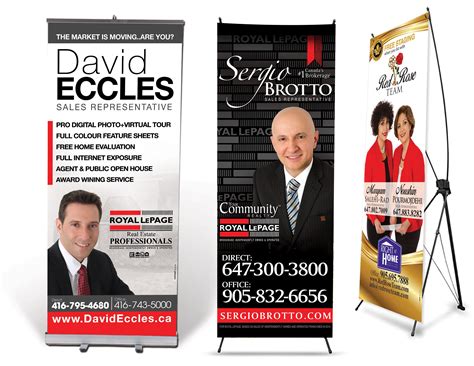 Sleek Realtor Banner Stands & X Banner Stands. Make a big impact ...