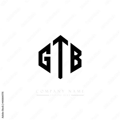 GTB letter logo design with polygon shape. GTB polygon logo monogram ...