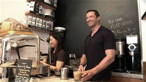 Hugh serving coffee | Hugh jackman, Laughing man coffee, Jackman