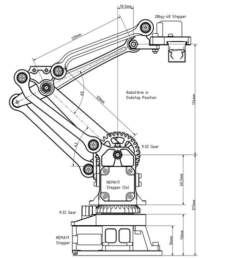 a drawing of a machine with parts labeled