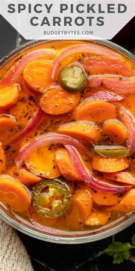 Spicy Pickled Carrots - Budget Bytes