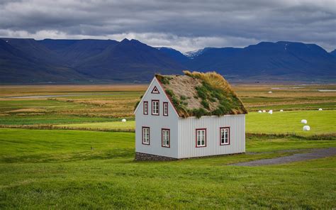 houses, Grasslands, Iceland, Grass, Sod house, Nature Wallpapers HD / Desktop and Mobile Backgrounds