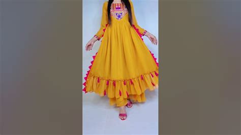 Meesho style kurti cutting and stitching/ meesho frock cutting and ...