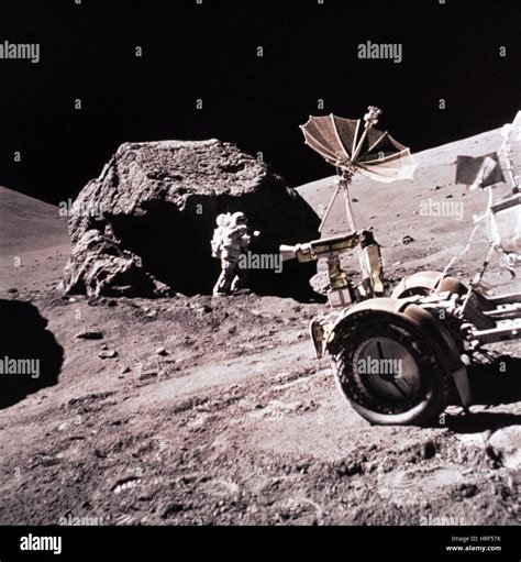 Apollo 17 Moon Landing Stock Photo - Alamy