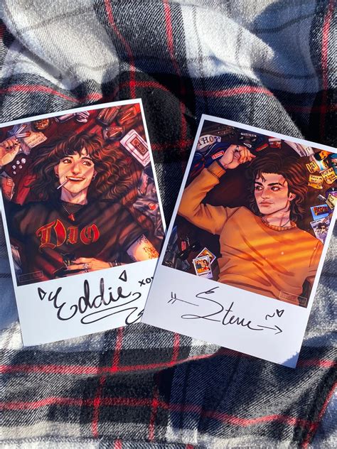 Eddie & Steve Fanart Print Bundle - Etsy UK