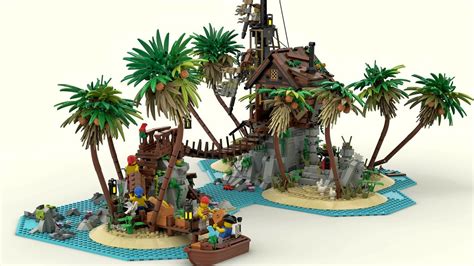 Lego® Custom Instructions A Lonely Island Pirate | ubicaciondepersonas.cdmx.gob.mx