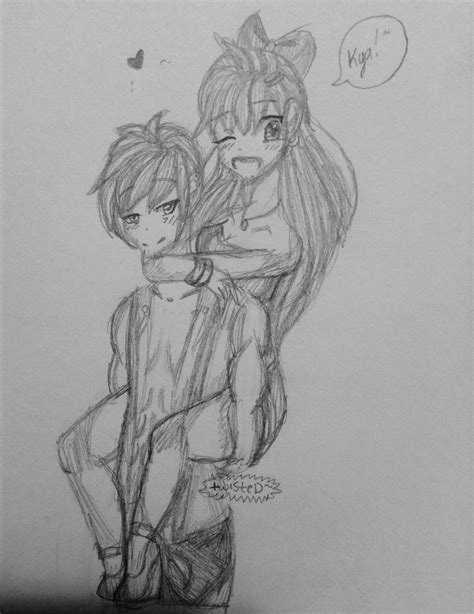 Aarmau because is cute~ aphmau~fan art by TwistedXkoala on DeviantArt