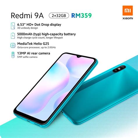 Redmi 9A with 6.53-inch HD+ Dot Drop Display, 5000mAh Battery Launched ...