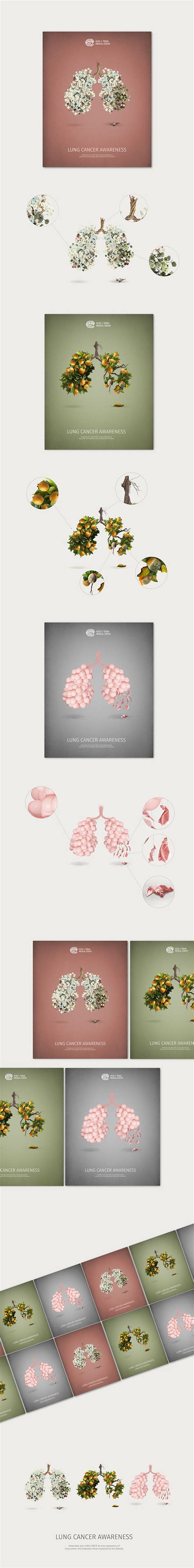 Lung Cancer Awareness poster Design on Behance