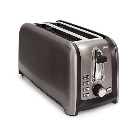 Oster® 4 Slice Black Stainless Steel Toaster - JCS Home Appliances