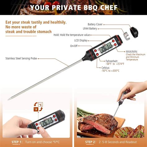 Smart Wireless Bluetooth Grill Thermometer Food Thermometer - Top ...