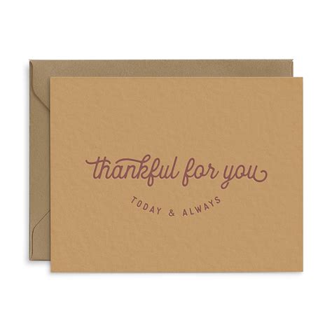 Thankful For You Greeting Card - Ruff House Print Shop