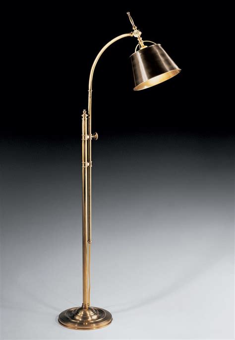 Decorative Crafts, Concord Adjustable Brass Floor Lamp 5404