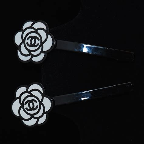 Two Resin Paris Hair Clips Featuring Chanel Logo | QUIET WEST