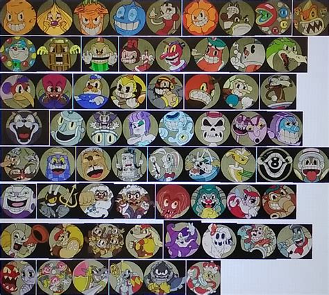 All of the Bosses in Cuphead (Original and DLC) by 99f5 on DeviantArt