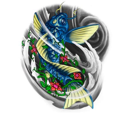 Quick koi fish tattoo design by JonasOlsenWoodcraft on DeviantArt