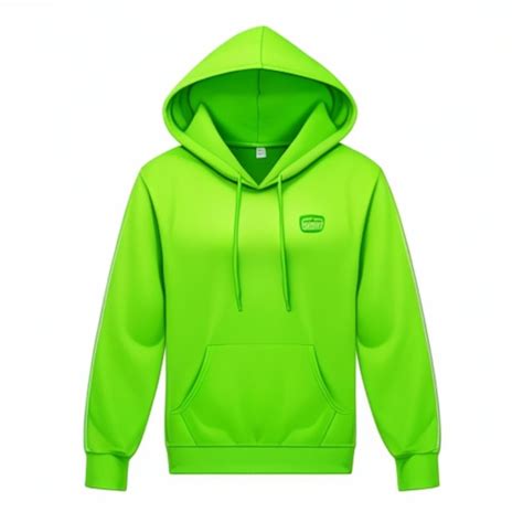 Premium AI Image | Blank celery hoodie template isolated on white background