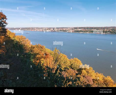 View of Yonkers, NY, and the Hudson River seen from the New Jersey ...