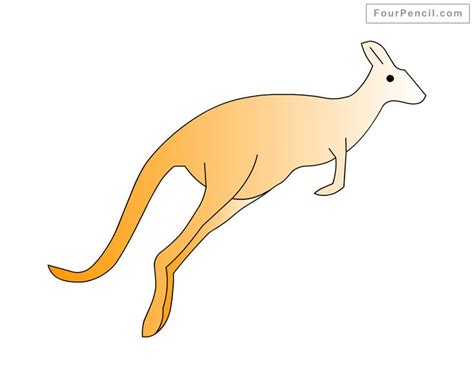 How to draw Kangaroo for kids | Kangaroo drawing, Easy drawings, Drawings