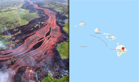Hawaii volcano lava flow update: Latest map of affected area as Kilauea erupts | World | News ...