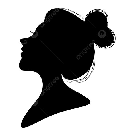 Silhouette Of Beautiful Profile Female Head, Female, Silhouette, Beautiful PNG and Vector with ...