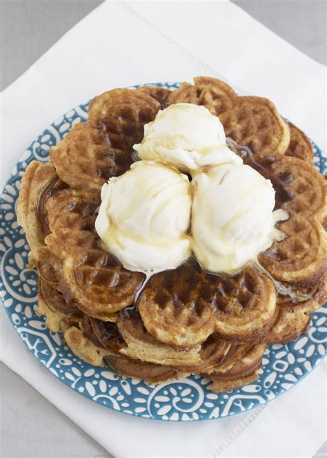 Waffles and Ice Cream - Deliciously Organic