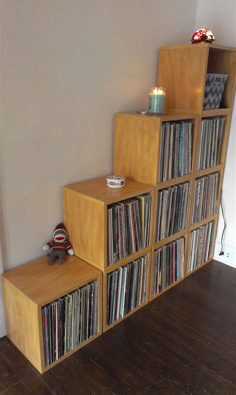 Blox Cube - Natural | Record storage, Vinyl record storage, Stackable shelves