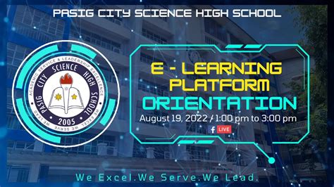 PASIG CITY SCIENCE HIGH SCHOOL E LEARNING PLATFORM ORIENTATION | PASIG CITY SCIENCE HIGH SCHOOL ...