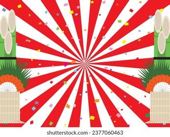 Illustration Lined Kadomatsu Stock Vector (Royalty Free) 2377060463 ...